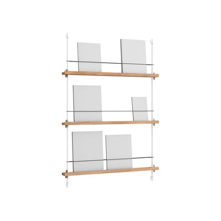 Étagère Magazine Shelving – MS.115.1 bois naturel / Pour livres et magazines - L 85 x H 123 cm - MOEBE