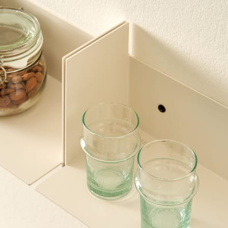 Étagère Pli métal blanc / L 20 x P 15 cm - TIPTOE