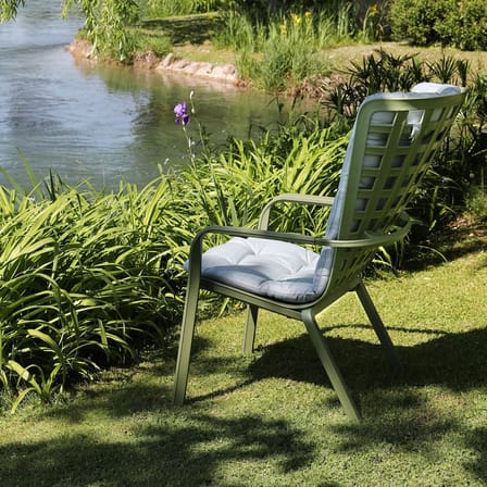 Fauteuil empilable Folio vert / Dossier multiposition - NARDI