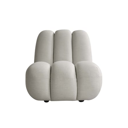 Fauteuil rembourré Toe OUTDOOR tissu gris - 101 COPENHAGEN