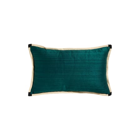 Kissen Sequence textil grün / 50 x 30 cm - Seide - Maison Sarah Lavoine