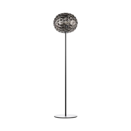 Lampada a stelo Planet materiale plastico grigio nero / LED - H 130 cm - Kartell