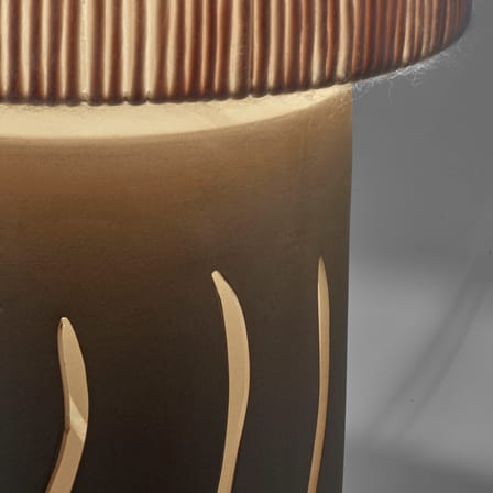Lampe de sol Heritage 01 tissu beige / H 99 cm - Serax