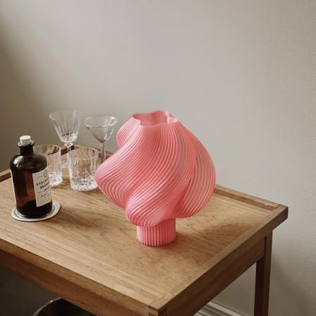 Lampe de table Soft Serve Regular rose / H 26 cm - CRÈME ATELIER