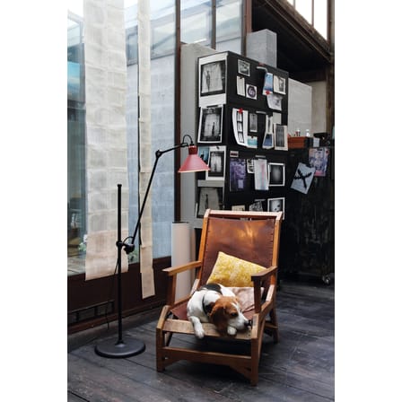 Lampadaire N°215 noir métal / H 120 à 181 cm - Lampe Gras - DCW éditions