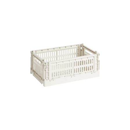 Panier Colour Crate plastique blanc Small / 17 x 26,5 cm - Recyclé - Hay