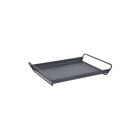 Plateau Alto métal noir / Acier - 53 x 38,5 cm - Fermob