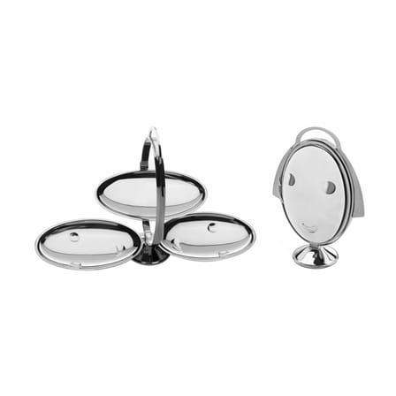 Plateau Anna gong métal / Pliable - L 44 cm - 3 étages - Alessi