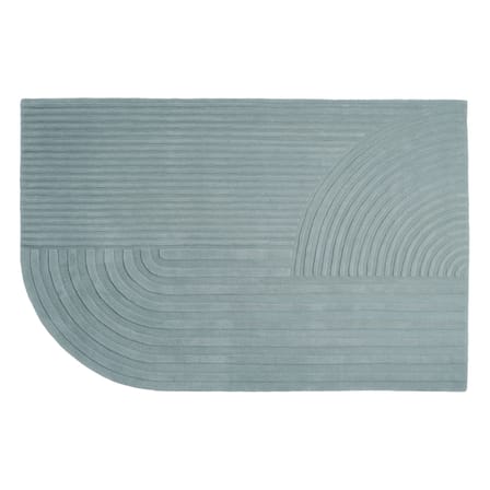 Relevo Rug textile green / 200 x 300 cm - Hand-tufted - Muuto