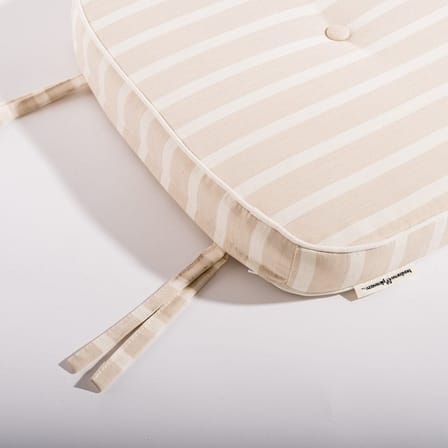 Stapelbarer Stuhl Al Fresco metall beige / Inklusive Kissen - BUSINESS & PLEASURE