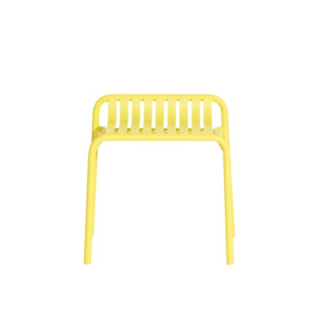 Tabouret Week-End métal jaune / Aluminium - Petite Friture