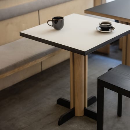 Tavolo quadrato Toucan legno bianco / 65 x 65 cm - KANN DESIGN