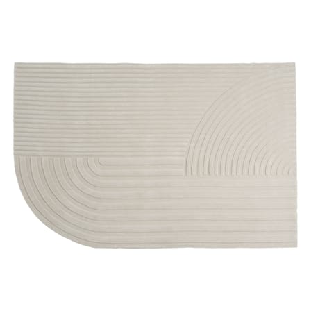 Teppich Relevo textil weiß / 200 x 300 cm - Handgetuftet - Muuto