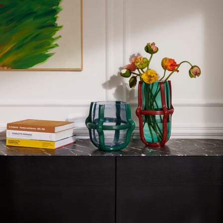Vase Sestiere verre vert / Ø 23 x H 37 cm - Verre de Murano / Patricia Urquiola, 2022 / Seconde vie - CASSINA