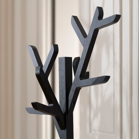 Attaccapanni in piedi Ambroise legno nero / H 158 cm - Rovere - Hartô