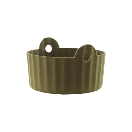 Colu Basket textile green / Ø 44 cm - Recycled felt - Normann Copenhagen