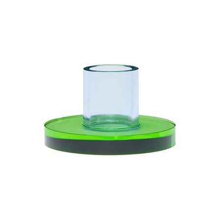 Bougeoir Astra Small verre vert - HÜBSCH