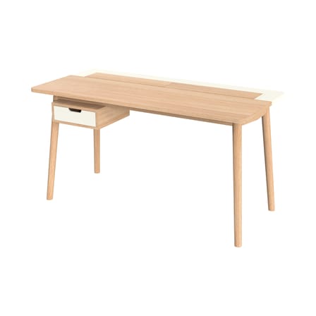 Bureau Honoré bois blanc / Chêne - Hartô