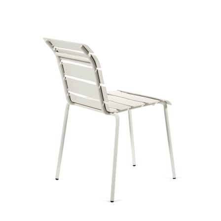 Chaise empilable Aligned métal blanc / By Maarten Baas - Aluminium - valerie objects