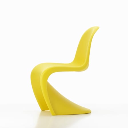 Chaise enfant Panton Junior plastique jaune / By Verner Panton, 1959 - Vitra
