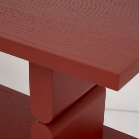 Étagère Coloured Wood Noon bois rouge / L 118 x H 107 cm - NOBODINOZ