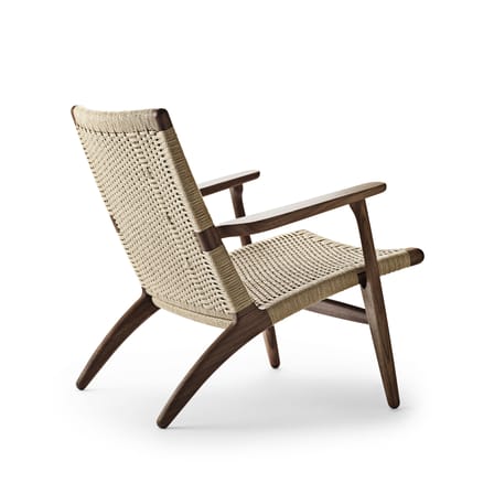 Fauteuil lounge CH25 bois naturel / Hans J. Wegner, 1950 - Corde de papier - CARL HANSEN & SON