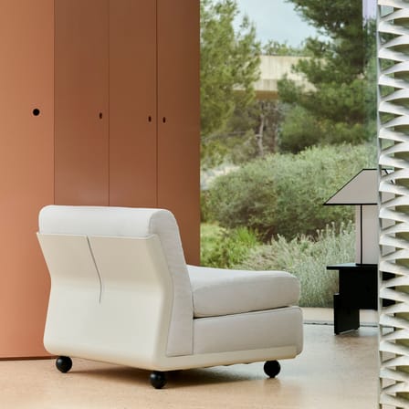 Fauteuil rembourré Amanta / Réédition 1966, Mario Bellini - Hay