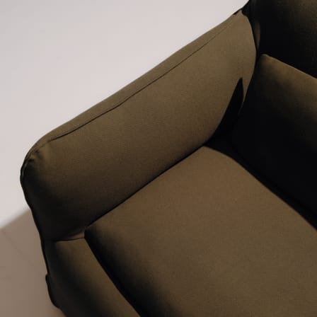 Fauteuil rembourré Mimi tissu vert - Hay