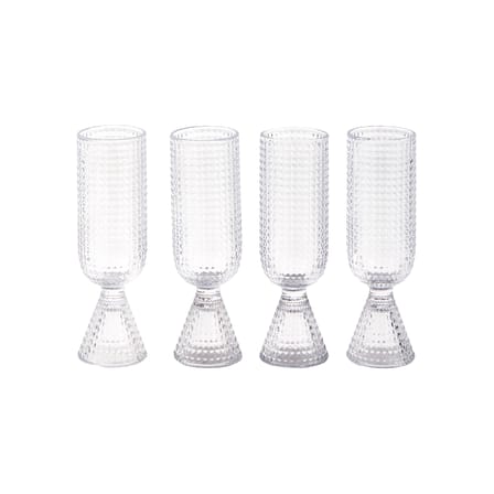 Set de 4 flûtes à champagne Rooftop / 220 ml - Pols Potten