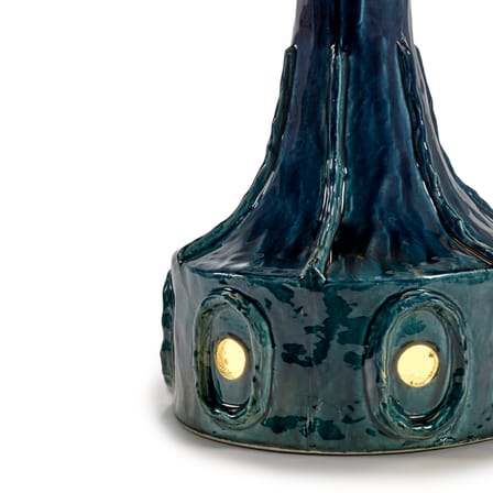 Lampe de table Georgia céramique bleu / Ø 35 x H 116 cm - Serax