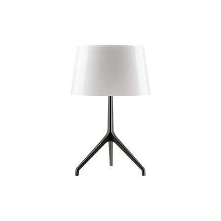 Lampe de table Lumière XXL métal verre blanc noir / H 57 cm - Rodolfo Dordoni, 1990 - Foscarini