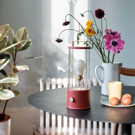 Lampe sans fil rechargeable The Muse 2.0 métal rouge / IP44 - TALA