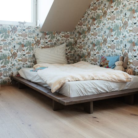Lit 1 place Japan bois naturel / Pour matelas 120 x 200 cm - KARUP