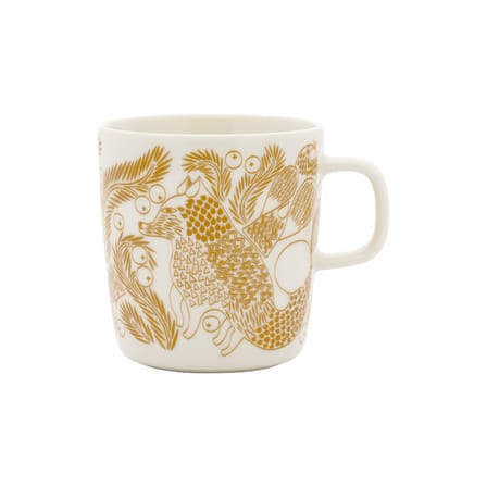 Mug Piirto Ketunmarja céramique blanc / 40 cl - Marimekko