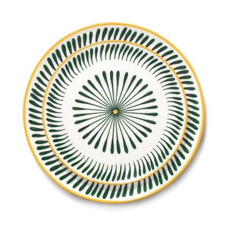 Bazaar Plate ceramic yellow / Set of 4 - Ø 26.5 cm - Serax