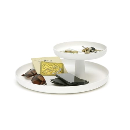 Plateau Rotary Tray plastique blanc / Vide poche - ABS / Petit plateau pivotant - Vitra