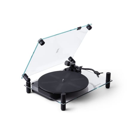 Platine vinyle Turntable verre noir / Bluetooth 5.0 - Transparent Speaker