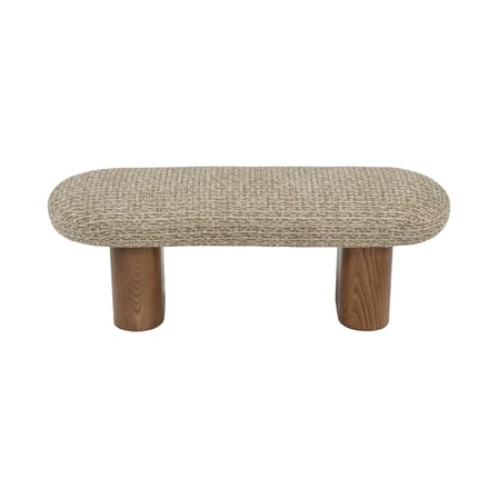 Panca imbottita Popa tessuto verde / L 132,5 cm - NV GALLERY