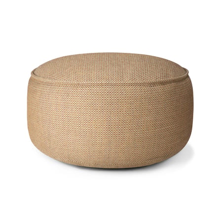 Pouf d'extérieur Donut XL Outdoor tissu jaune / Ø 80 cm - Ethnicraft
