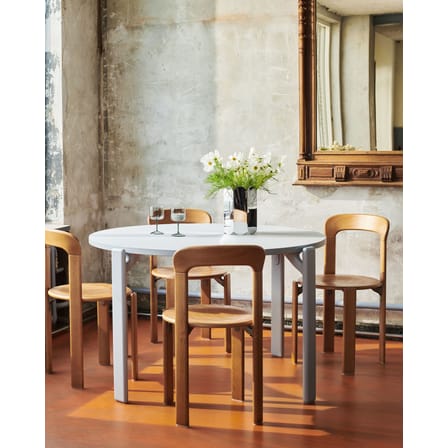 Rey Stacking chair natural wood / By Bruno Rey x Dietiker, 1971 - Wood - Hay