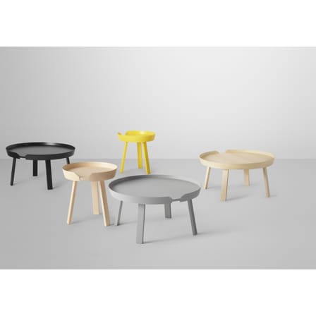 Table basse Around Small bois naturel / Ø 45 x H 46 cm - Muuto