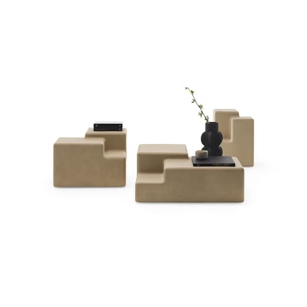 Table basse Matrix  / 72 x 72  cm x H 29 cm - Béton - Mogg