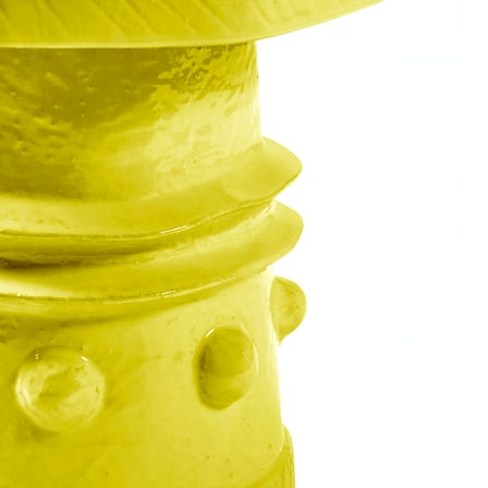 Table d'appoint Clara 08 céramique jaune / Ø 39 x H 37 cm - Serax