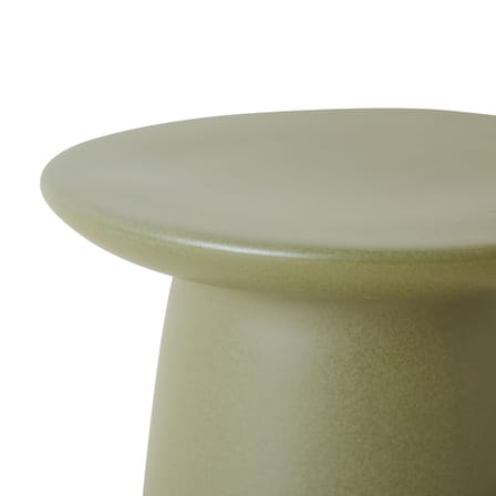 Table d'appoint Earthenware Medium céramique vert / Ø 40 x H 43 cm - HK LIVING