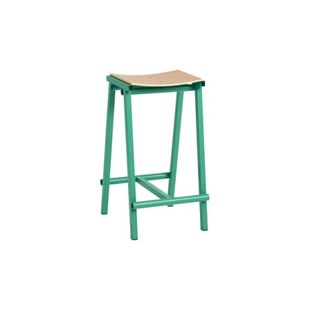 Tabouret haut Taburete 8 métal vert / H 65 cm - Hay