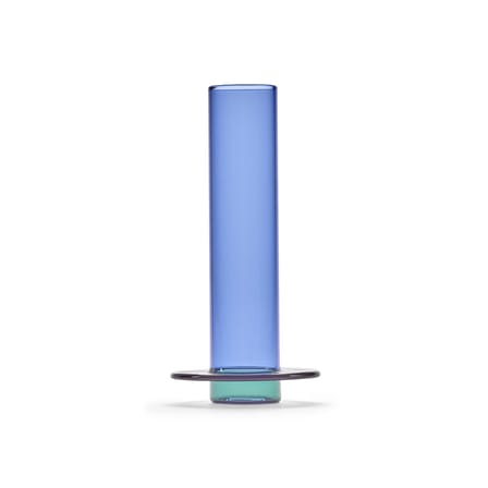 Vase Mix Glass Towers verre bleu / Small - H 22,5 cm - Serax