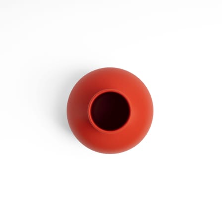 Vase Strøm Large céramique orange / H 16 cm - Fait main / Nicholai Wiig-Hansen, 2016 - raawii