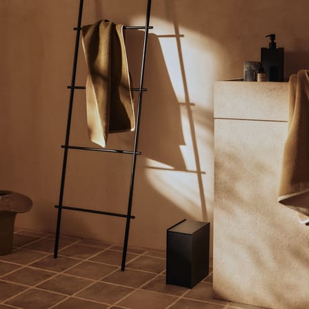 Sama Bathroom bin metal black / 5 liters - Ferm Living