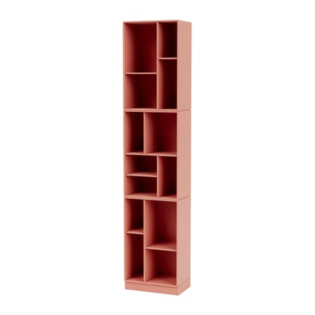 Bibliothèque Loom bois rose / L 46.8 x P 30 x H 215.8 cm - MONTANA