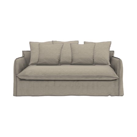Canapé convertible Ghost 15 tissu gris / 2 places - L 200 cm - Gervasoni